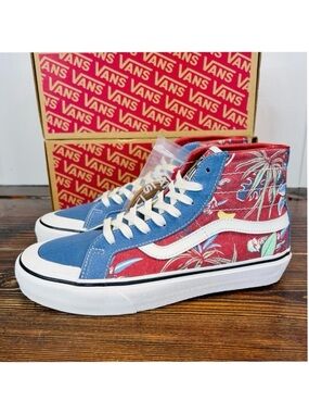 NWT VANS Sk8-Hi 138 Decon Hawaiian Jungle Hi Top Sneakers